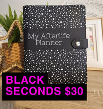Load image into Gallery viewer, Black A5 Afterlife Planner SECONDS. Imperfect