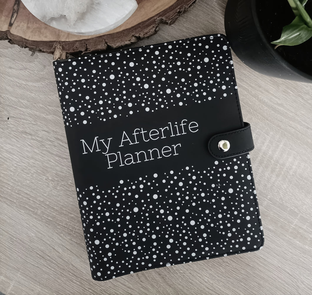 A5 PU Leather Afterlife Planner - Black