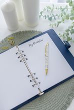 Load image into Gallery viewer, A5 Pu Leather Planner - Navy Blue
