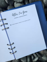 Load image into Gallery viewer, A5 Pu Leather Planner - Navy Blue
