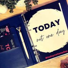 Load image into Gallery viewer, A5 Pu Leather Planner - Navy Blue
