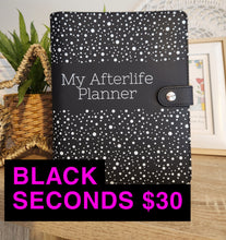 Load image into Gallery viewer, Black A5 Afterlife Planner SECONDS. Imperfect
