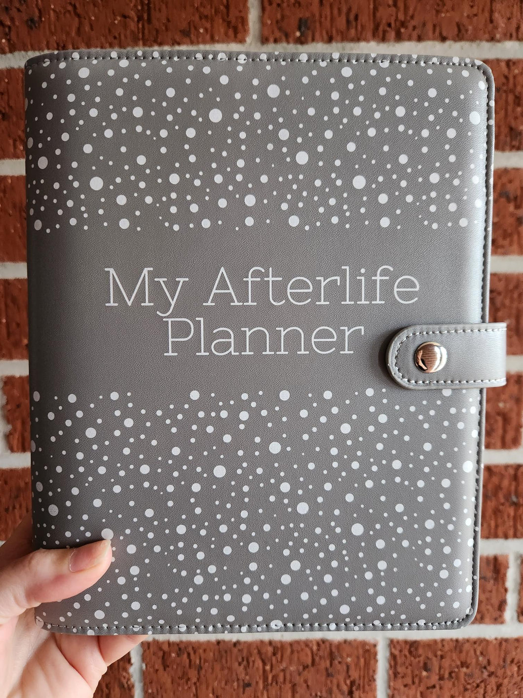 PU Leather Afterlife Planner - Dark Grey ON SALE!