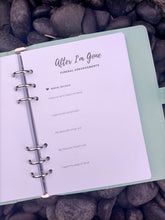 Load image into Gallery viewer, A5 PU Leather Afterlife Planner - Green
