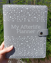 Load image into Gallery viewer, PU Leather Afterlife Planner - Dark Grey ON SALE!
