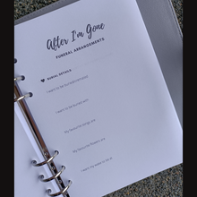 Load image into Gallery viewer, PU Leather Afterlife Planner - Purple
